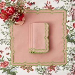 Fleur Pink Napkins (Set Of 4)