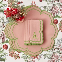 Fleur Pink Placemats & Napkins (Set Of 4)