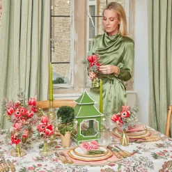 Fleur Pink Placemats & Napkins (Set Of 4)