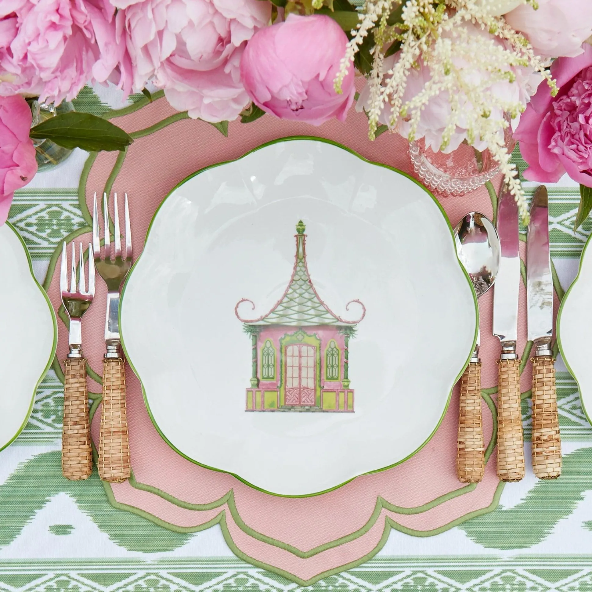 Fleur Pink Placemats & Napkins (Set Of 4)