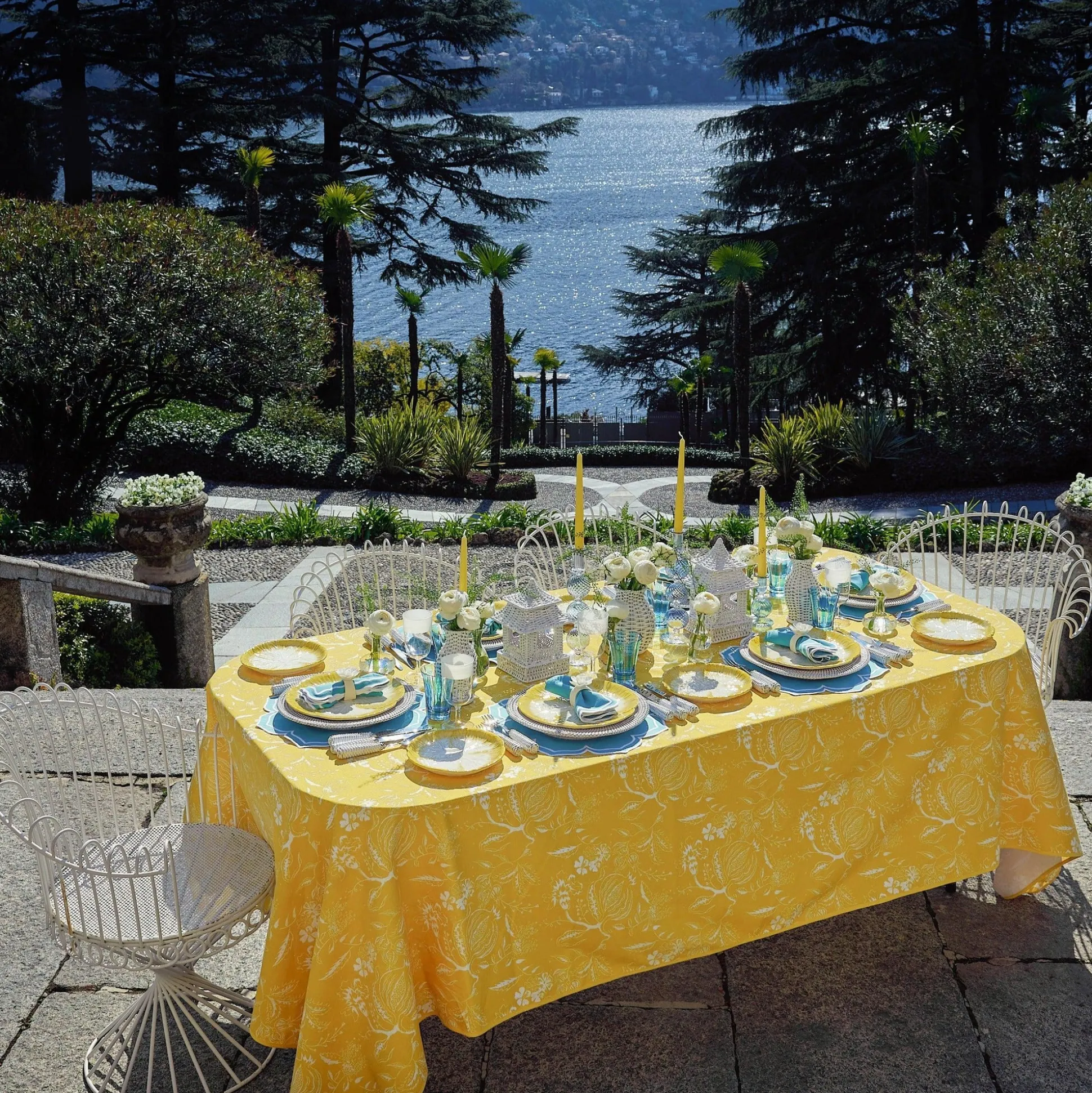 Fleur Turquoise Napkins (Set Of 4)