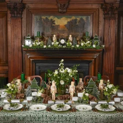 Forest Green Pillar Candles (Pair)