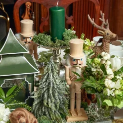 Forest Green Pillar Candles (Pair)