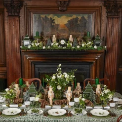 Forest Green Pillar Candles (Pair)