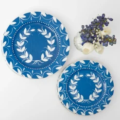 French Blue Garland Starter Plate
