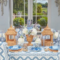 French Blue Garland Starter Plate