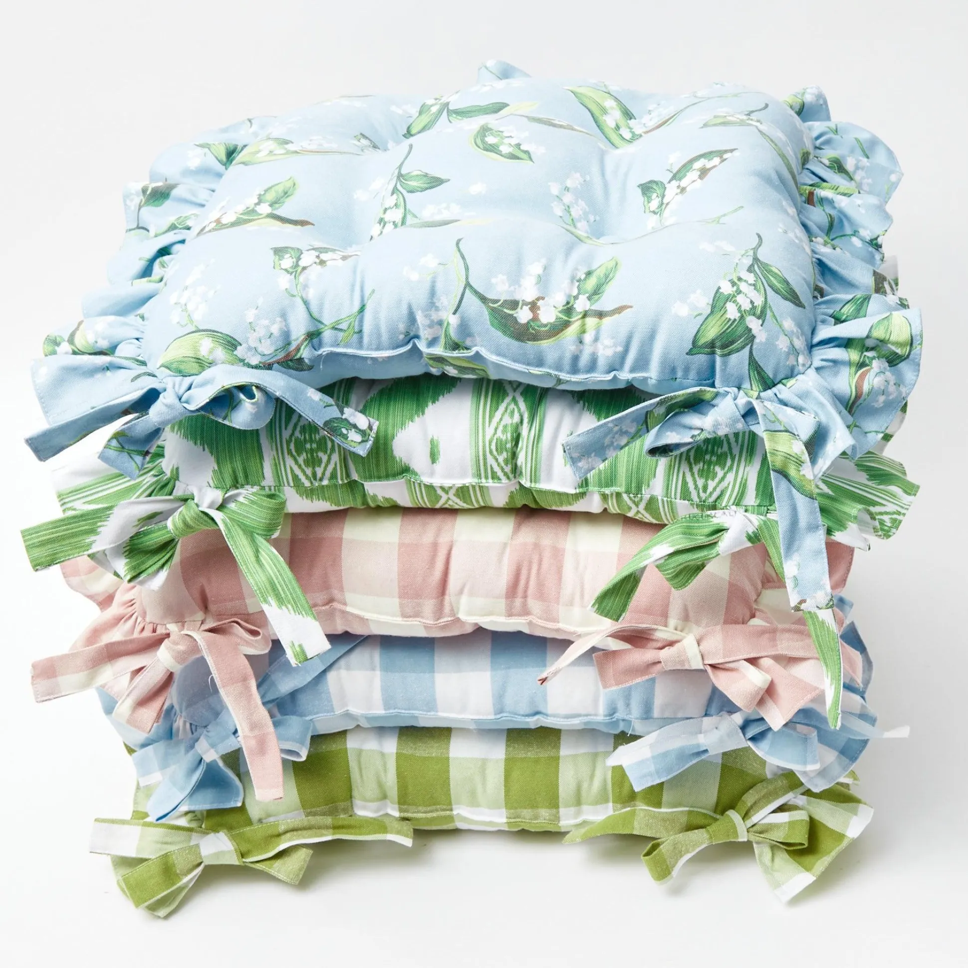 Frilled Lily Of The Valley Seat Pad Cushion