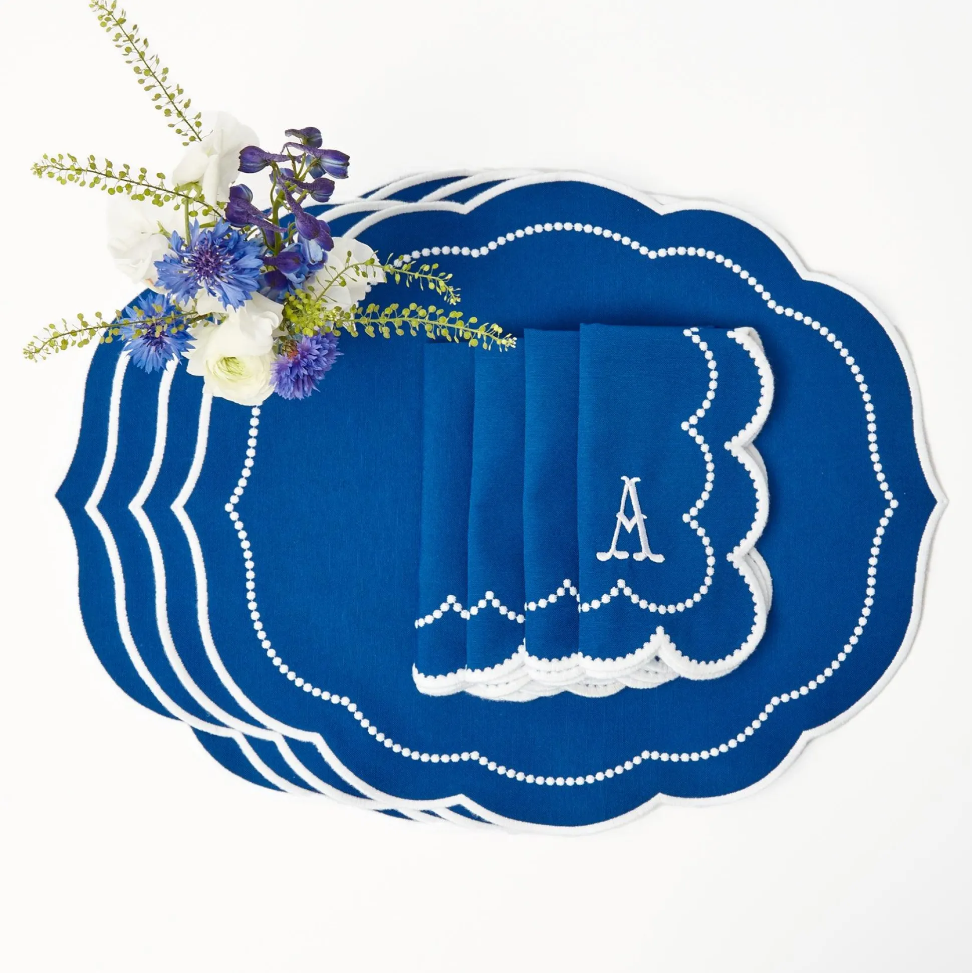 Gabrielle Blue Napkins (Set Of 4)