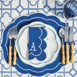 Gabrielle Blue Placemats & Napkins (Set Of 4)
