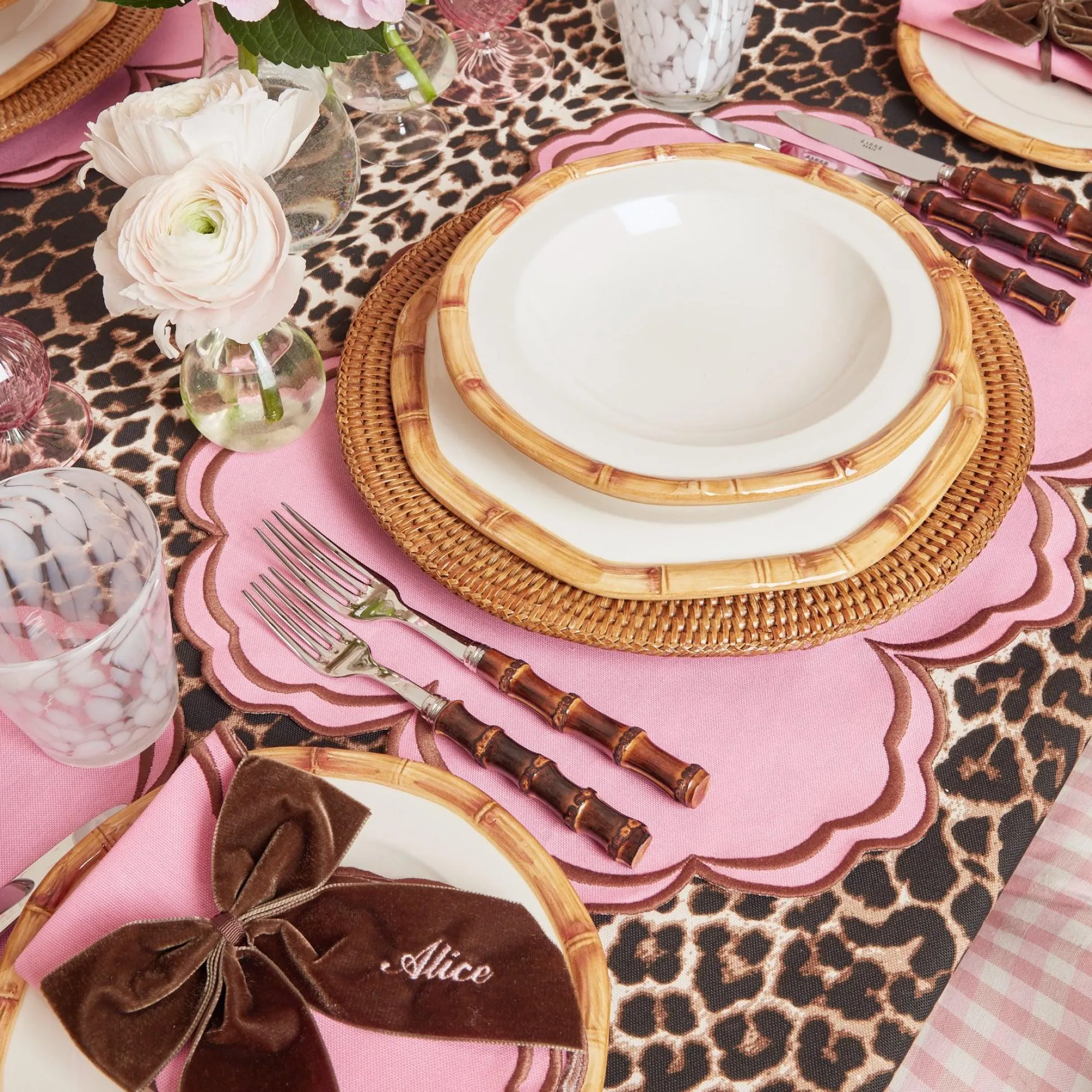 Geometric Bamboo Bowl