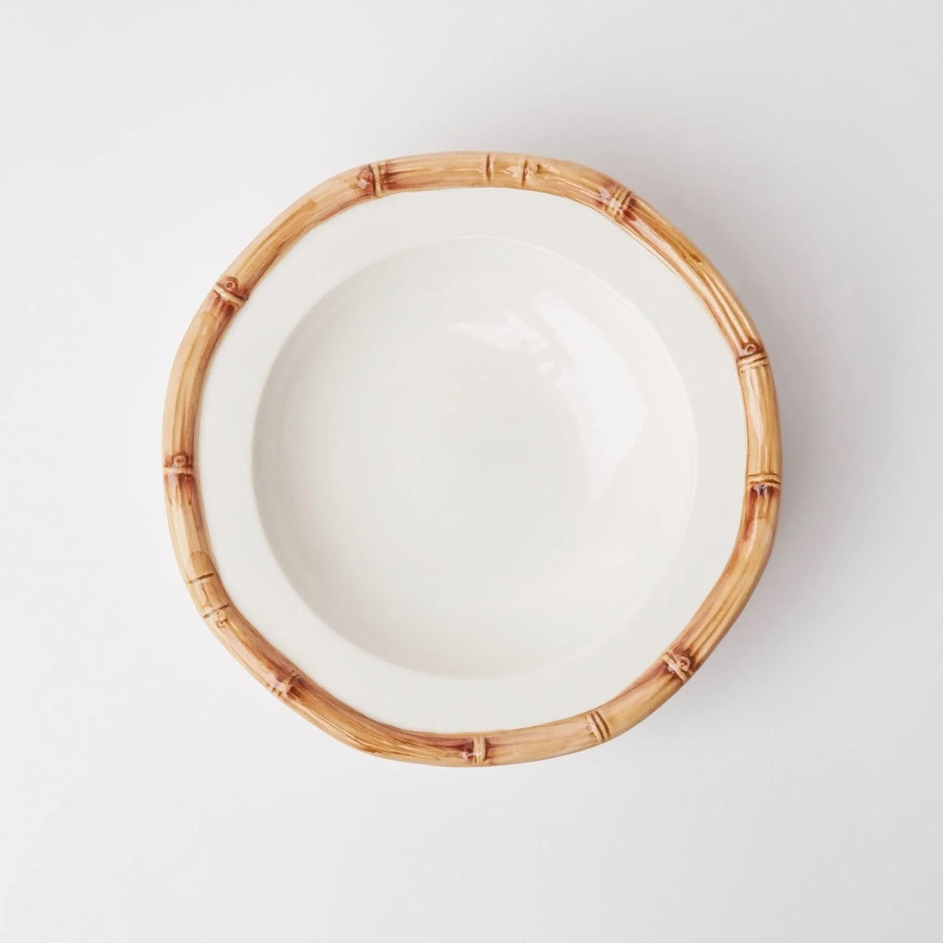 Geometric Bamboo Bowl