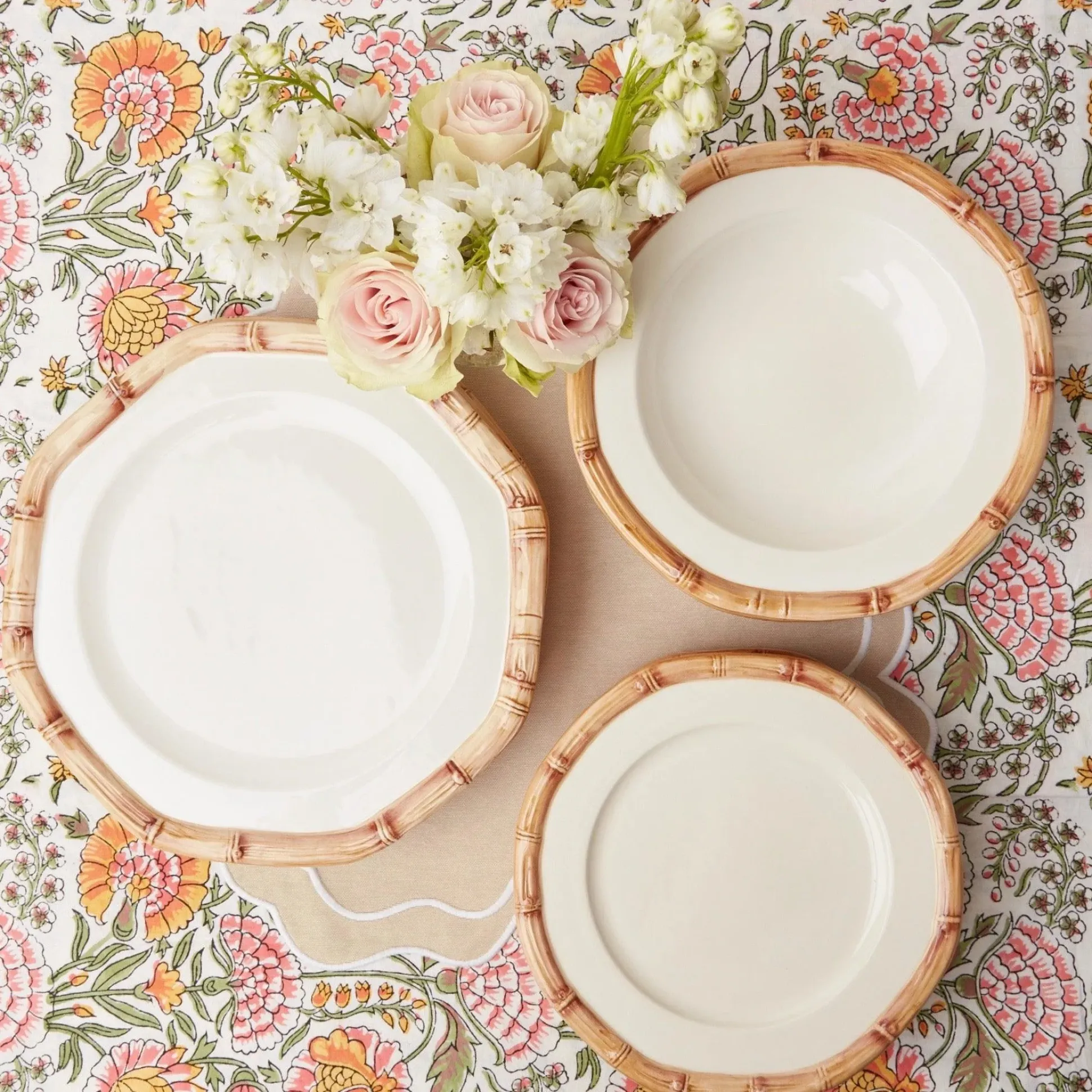 Geometric Bamboo Bowl