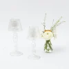 Glass Lantern Tea Light Holder Set