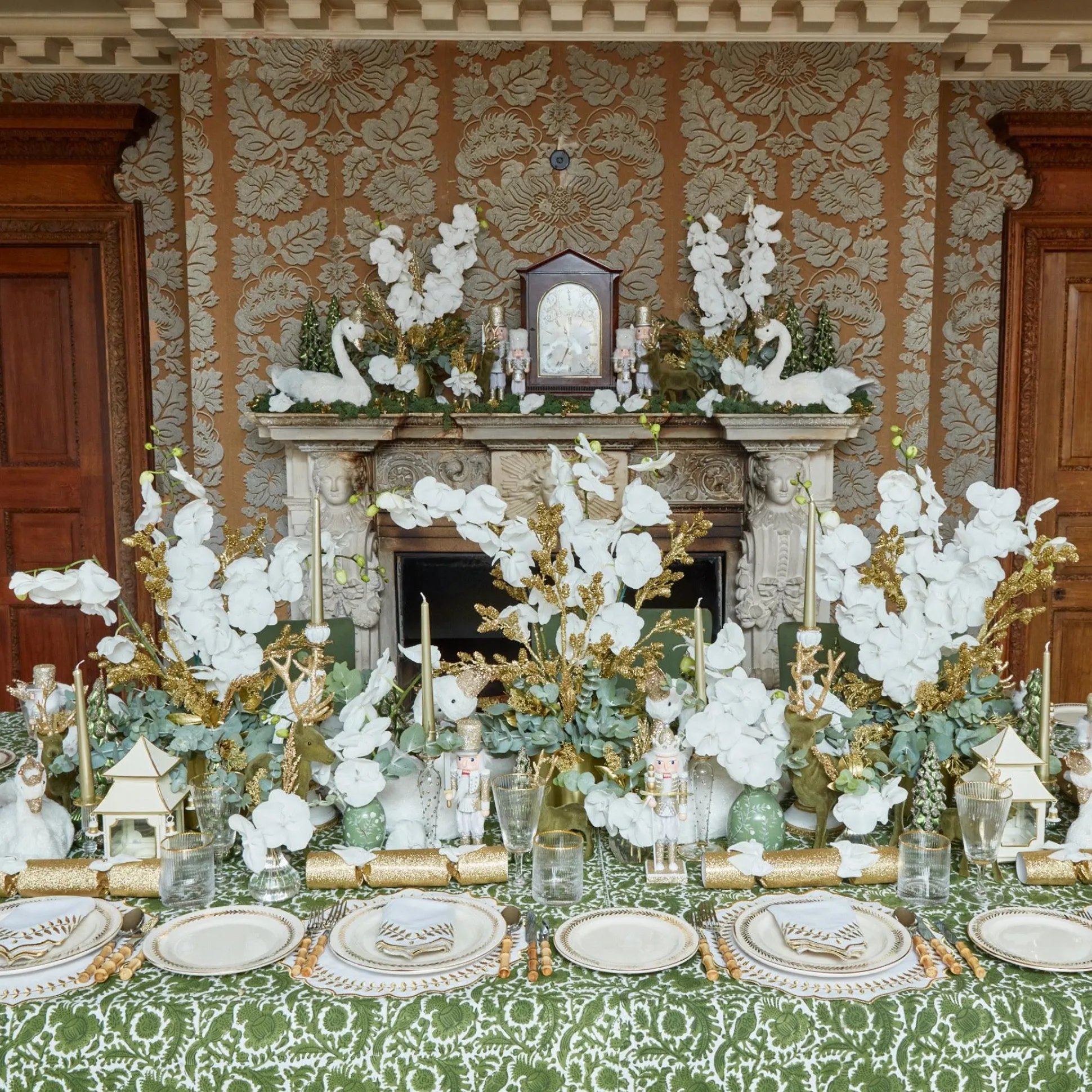 Gold Garland Dinner Plates (Set Of 4)