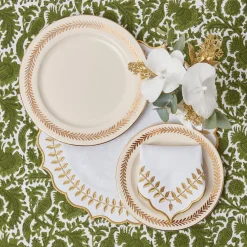 Gold Garland Dinner Plates (Set Of 4)