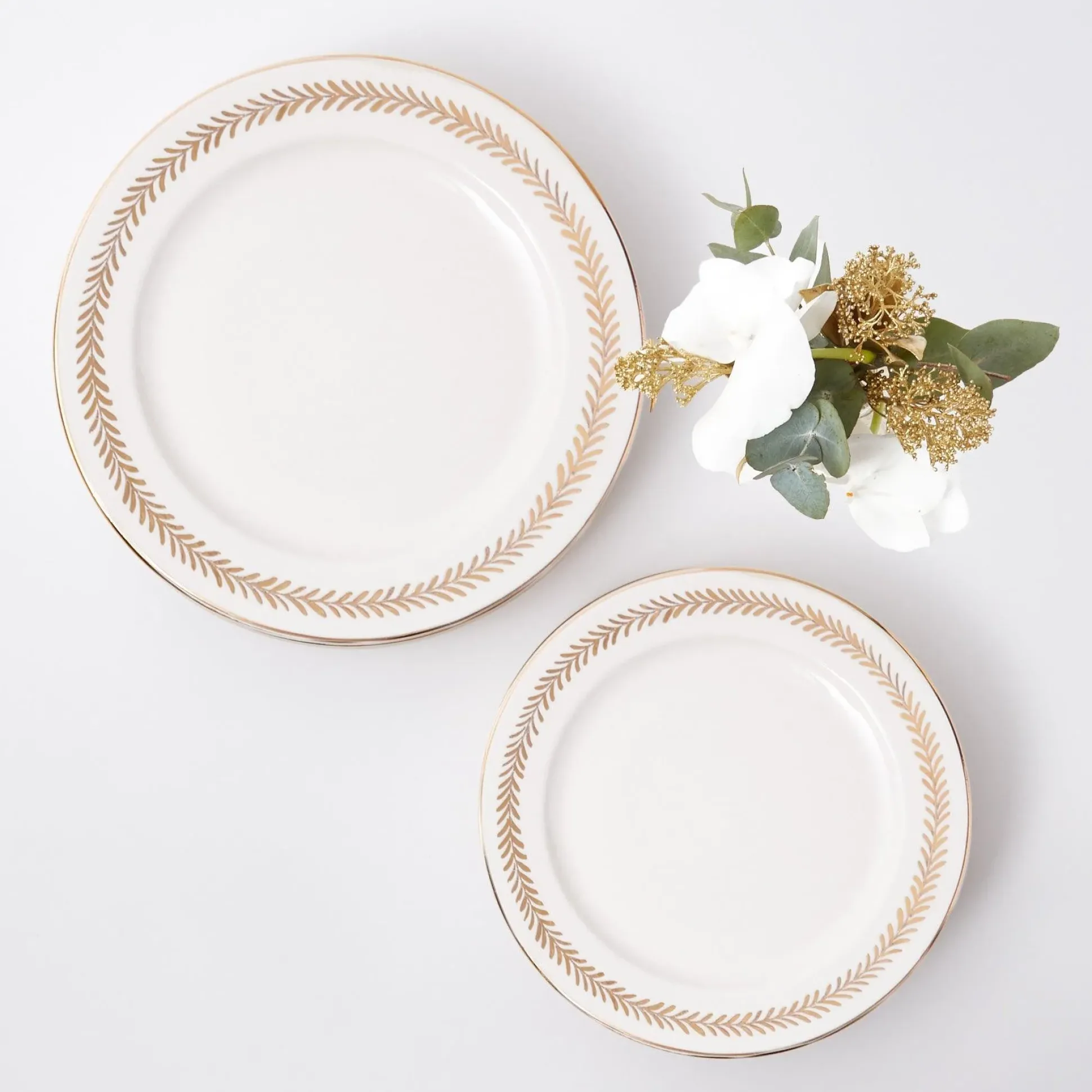 Gold Garland Starter Plates (Set Of 4)