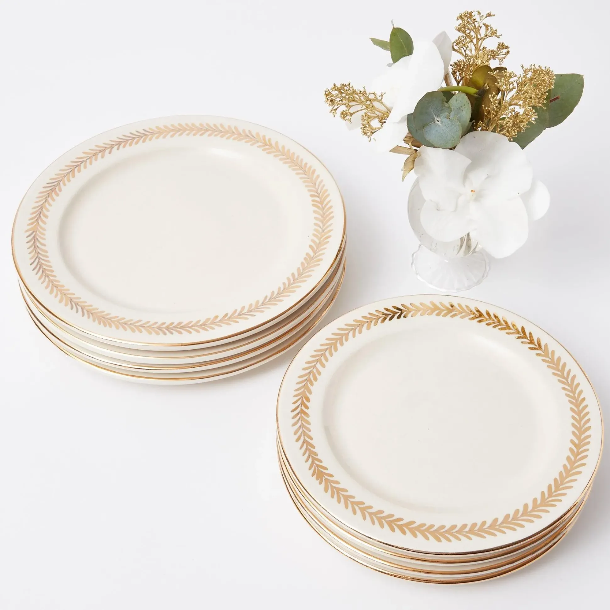 Gold Garland Starter Plates (Set Of 4)