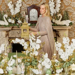 Gold Rattan Pagoda Lantern