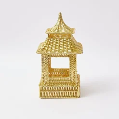 Gold Rattan Pagoda Lantern