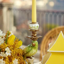Green & Yellow Parrot Candlescape