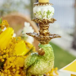 Green & Yellow Parrot Candlescape