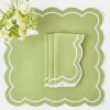 Green Applique Napkins (Set Of 4)