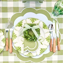 Green Applique Napkins (Set Of 4)