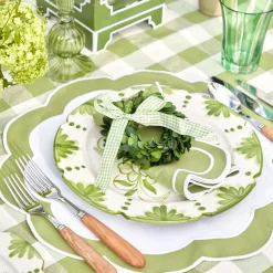 Green Applique Napkins (Set Of 4)