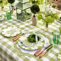 Green Applique Napkins (Set Of 4)