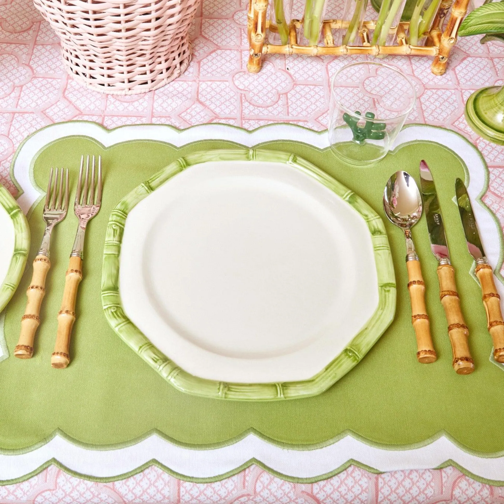 Green Coral Glasses (Set Of 4)