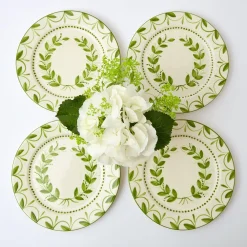 Green Garland Dinner Plates (Set Of 4)