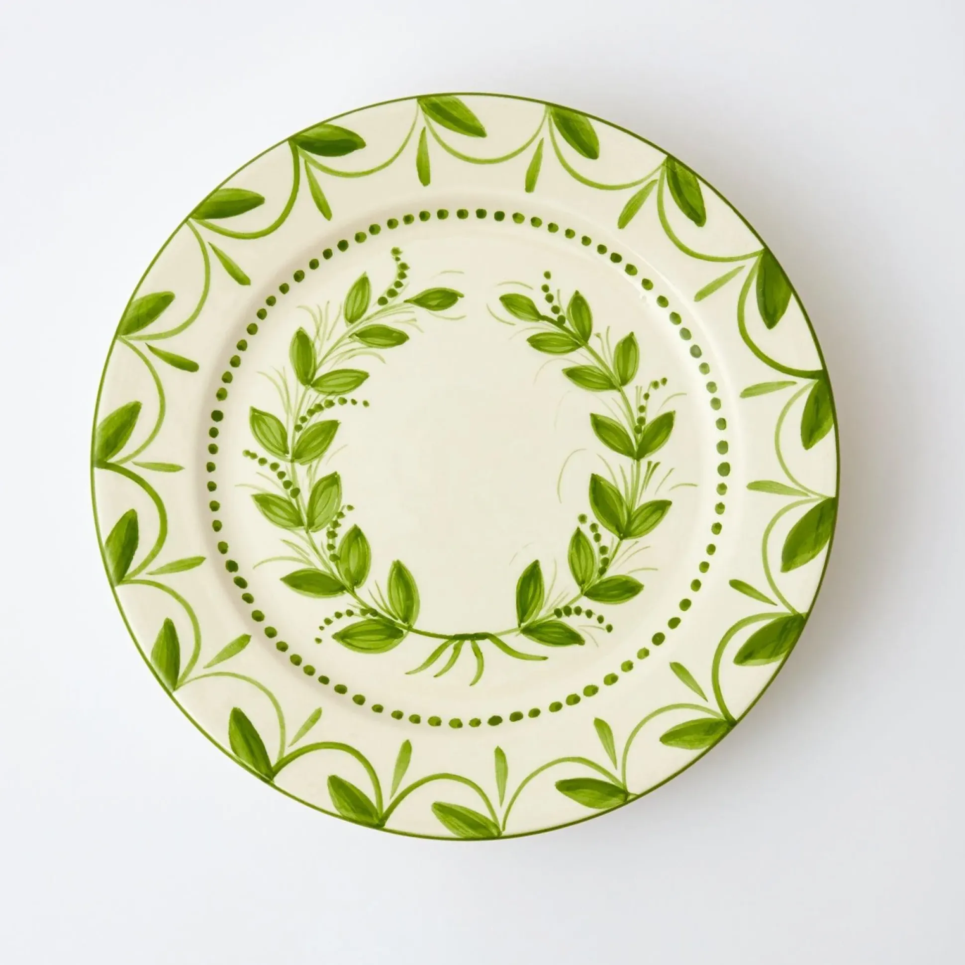 Green Garland Dinner Plate