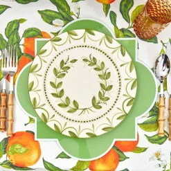 Green Garland Dinner Plate
