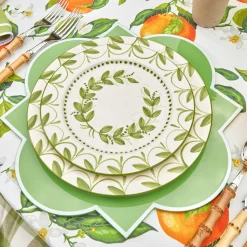 Green Garland Dinner Plate