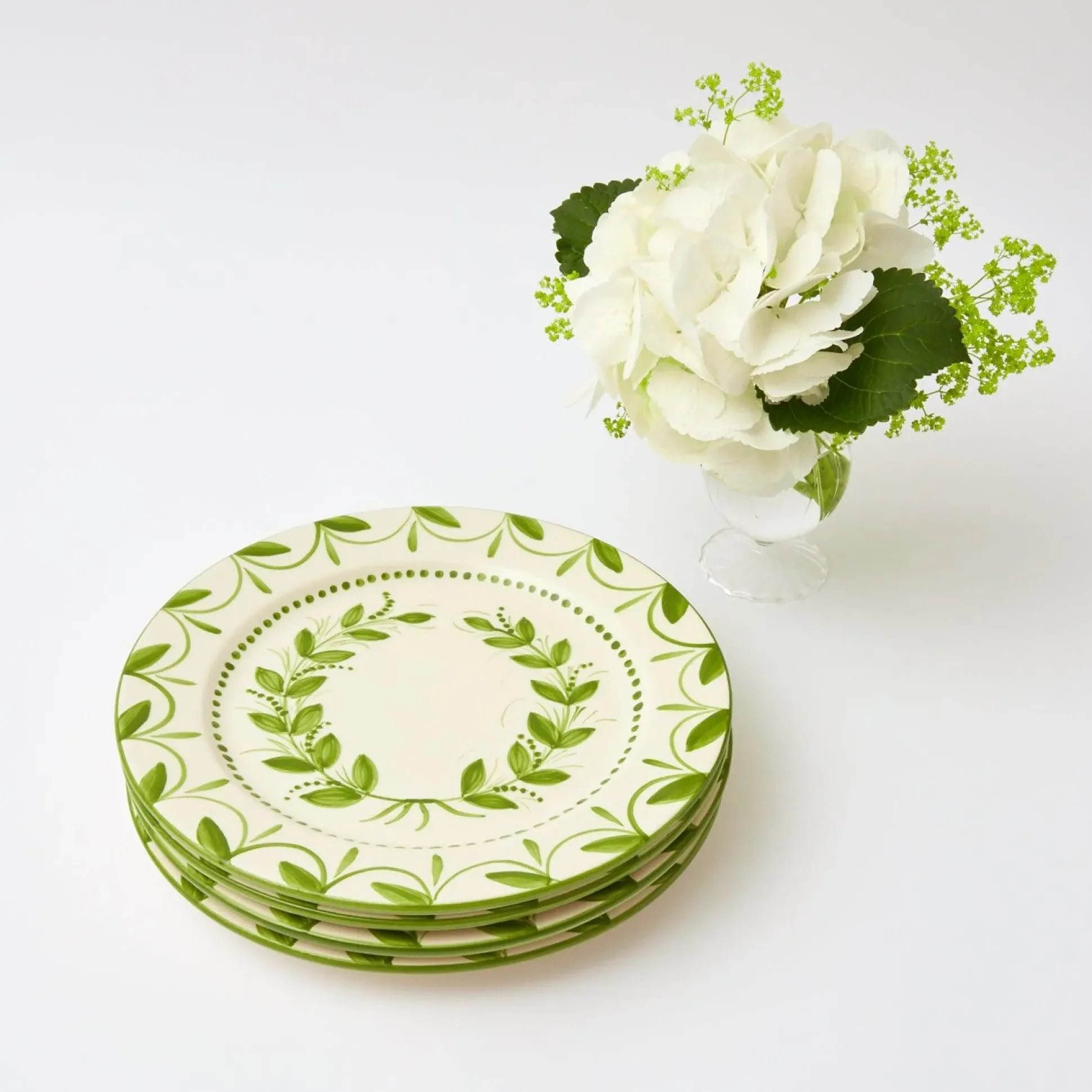 Green Garland Dinner Plates (Set Of 4)