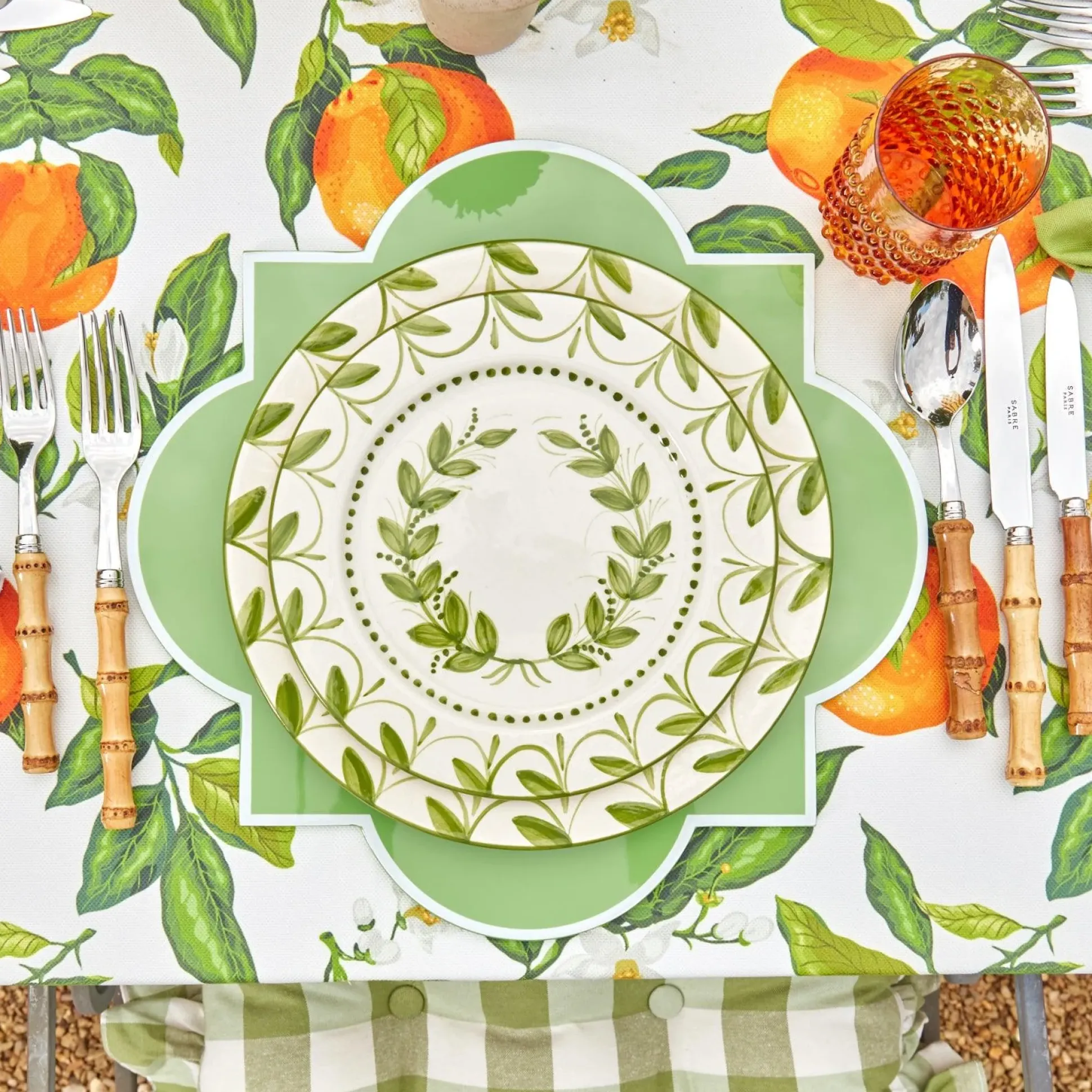 Green Garland Starter Plates (Set Of 4)