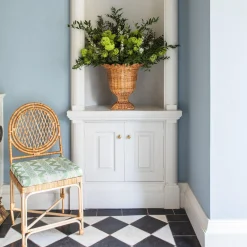 Green Ikat Seat Pad Cushion