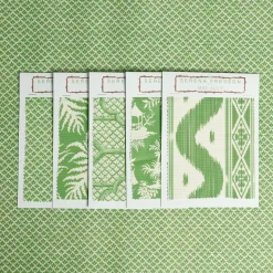 Green Lotus Flower Fabric