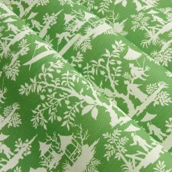 Green Pagoda Garden Fabric