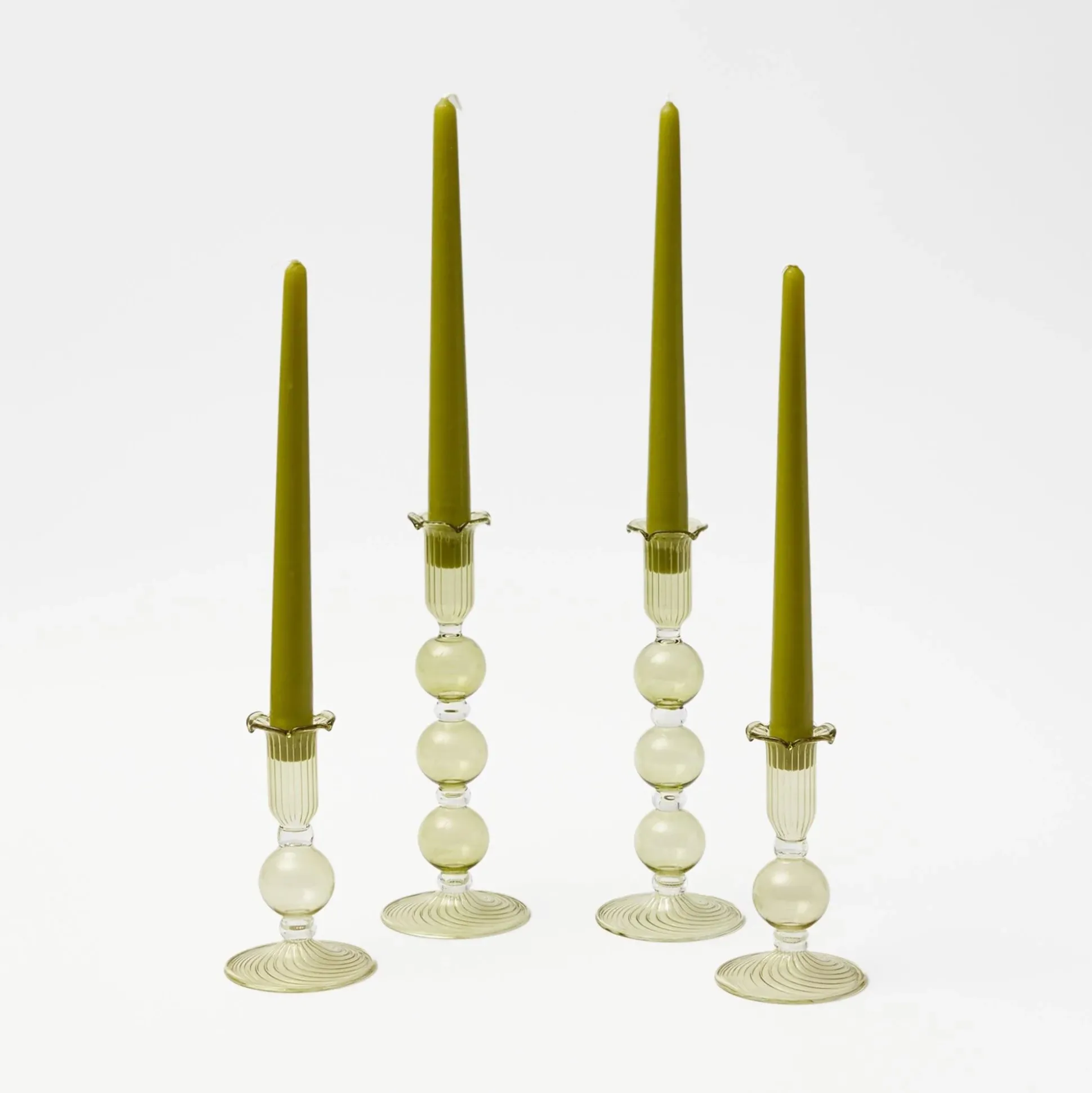 Green Parrot Candlescape