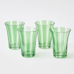 Green Positano Glasses (Set Of 4)