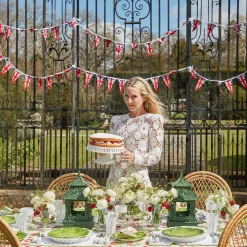 Green Rattan Pagoda Lantern