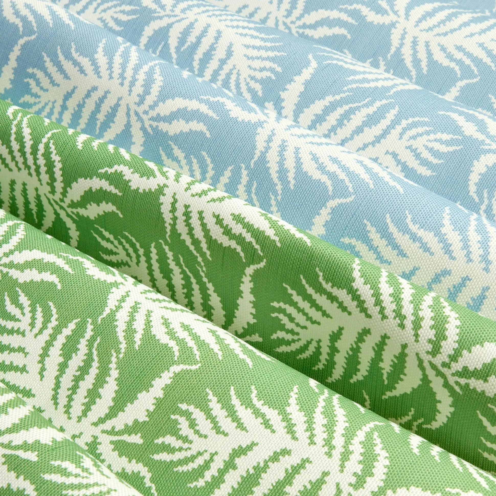 Green Trailing Ferns Fabric