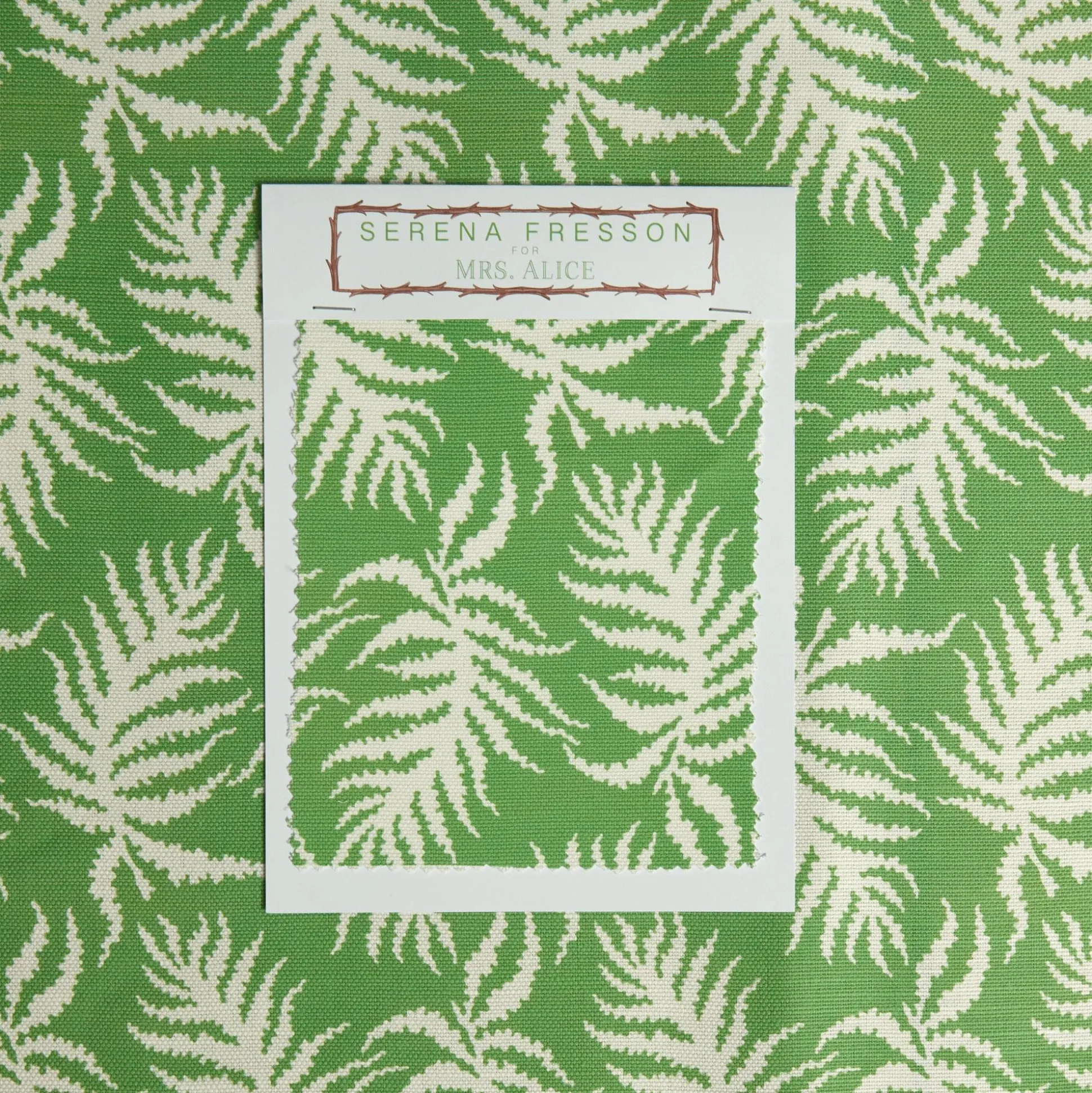 Green Trailing Ferns Fabric