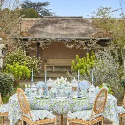 Green White Rim Frilled Glasses (Set Of 4)