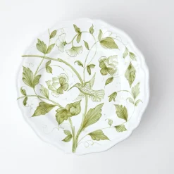Hand Painted Hummingbird Dinner Plate