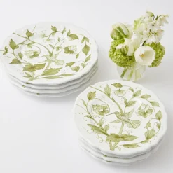 Hand Painted Hummingbird Dinner Plate