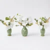 Hand Painted Tole Bud Vases (Set Of 3)