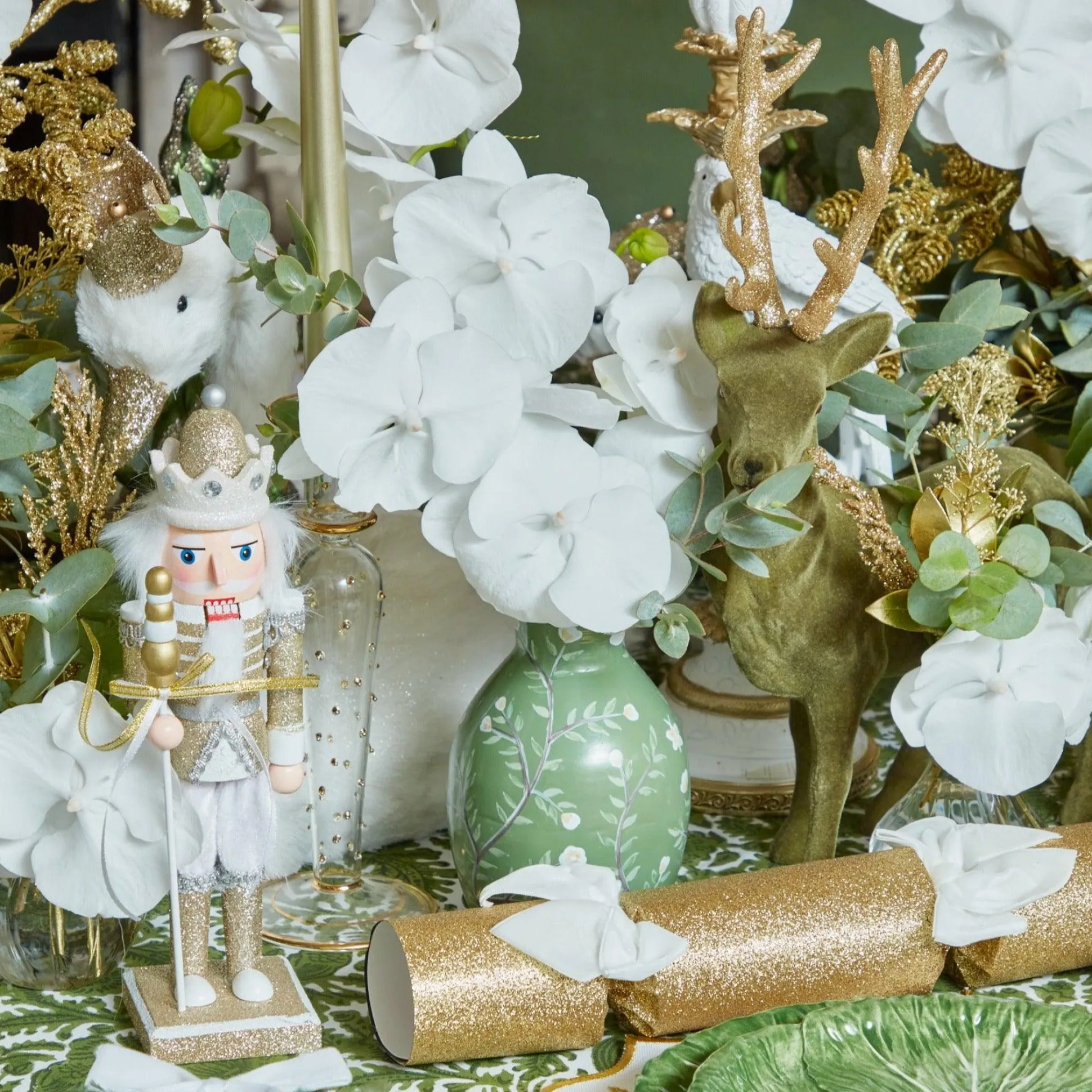 Hand Painted Tole Bud Vases (Set Of 3)