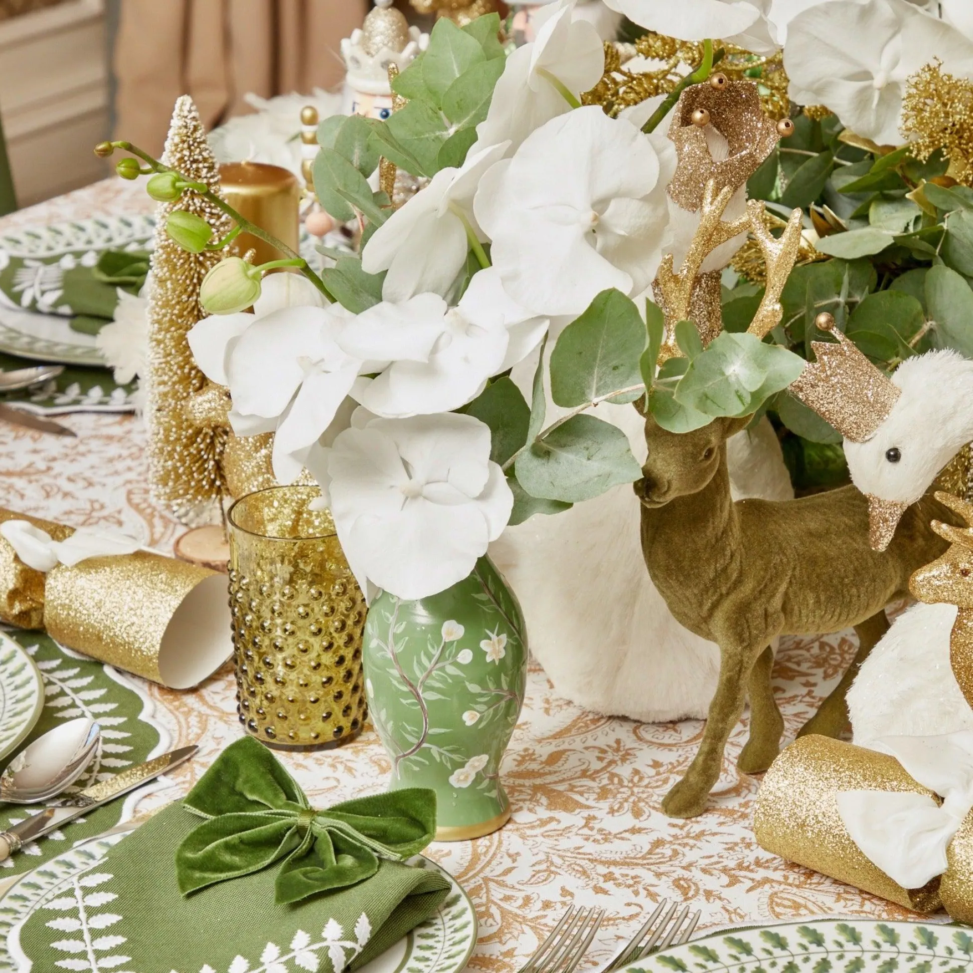 Hand Painted Tole Bud Vases (Set Of 3)